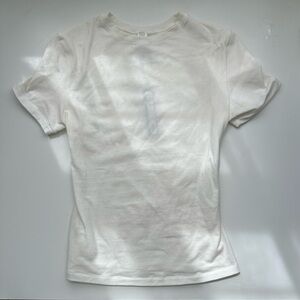 Skims Cotton Jersey T-Shirt in Marble
